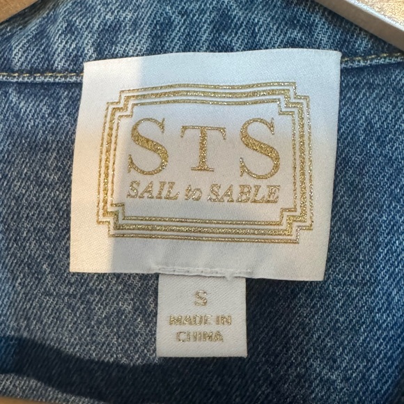 STS Sail to Sable Puff Sleeve Denim Jacket – Size S - Picture 2 of 6